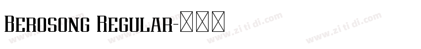 Berosong Regular字体转换 Berosong Regular字体转换
